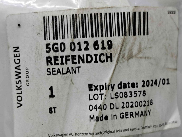 Solutie etansare anvelope Audi A8 (4H) [Fabr 2010-2017] 5G0012619