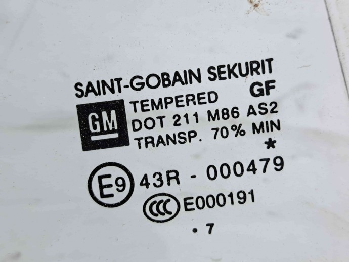 Geam fix usa dreapta spate Opel Corsa D [Fabr 2006-2013] OEM
