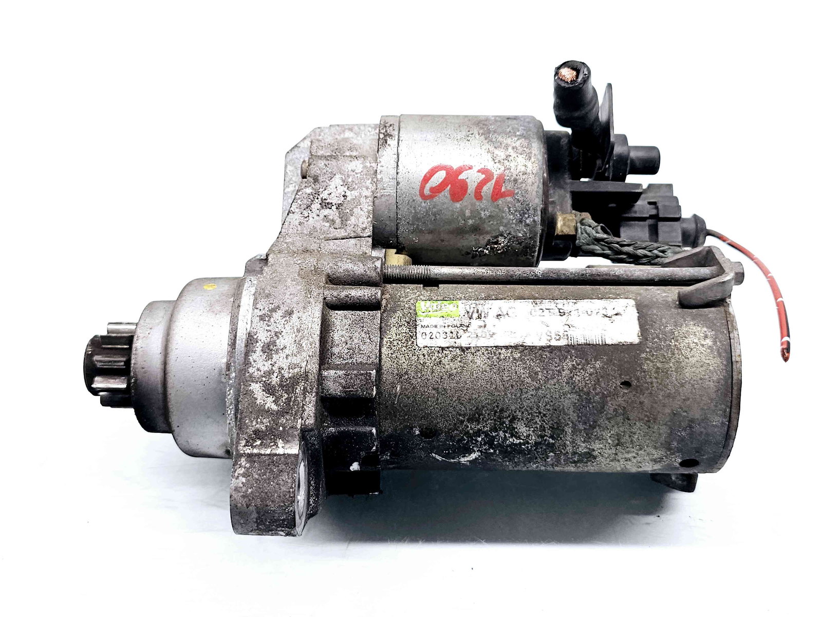 Electromotor 10 dinti Volkswagen Polo (6R) [Fabr 2009-2016] 02T911023S 1.4 Benz CGGB63KW / 85CP 1.4 Benz CGGB63KW / 85CP