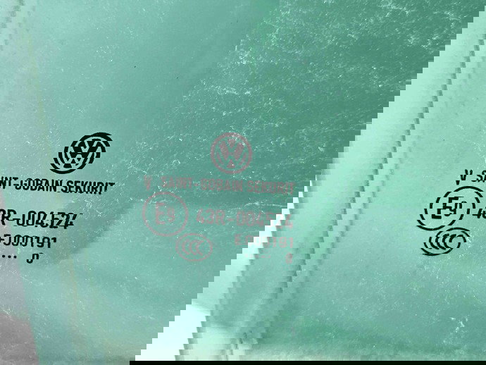 Geam usa dreapta spate Volkswagen Polo (6R) [Fabr 2009-2016] OEM