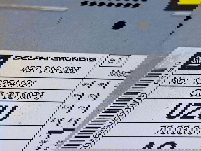  Radio CD Opel Corsa D [Fabr 2006-2013] 13254191