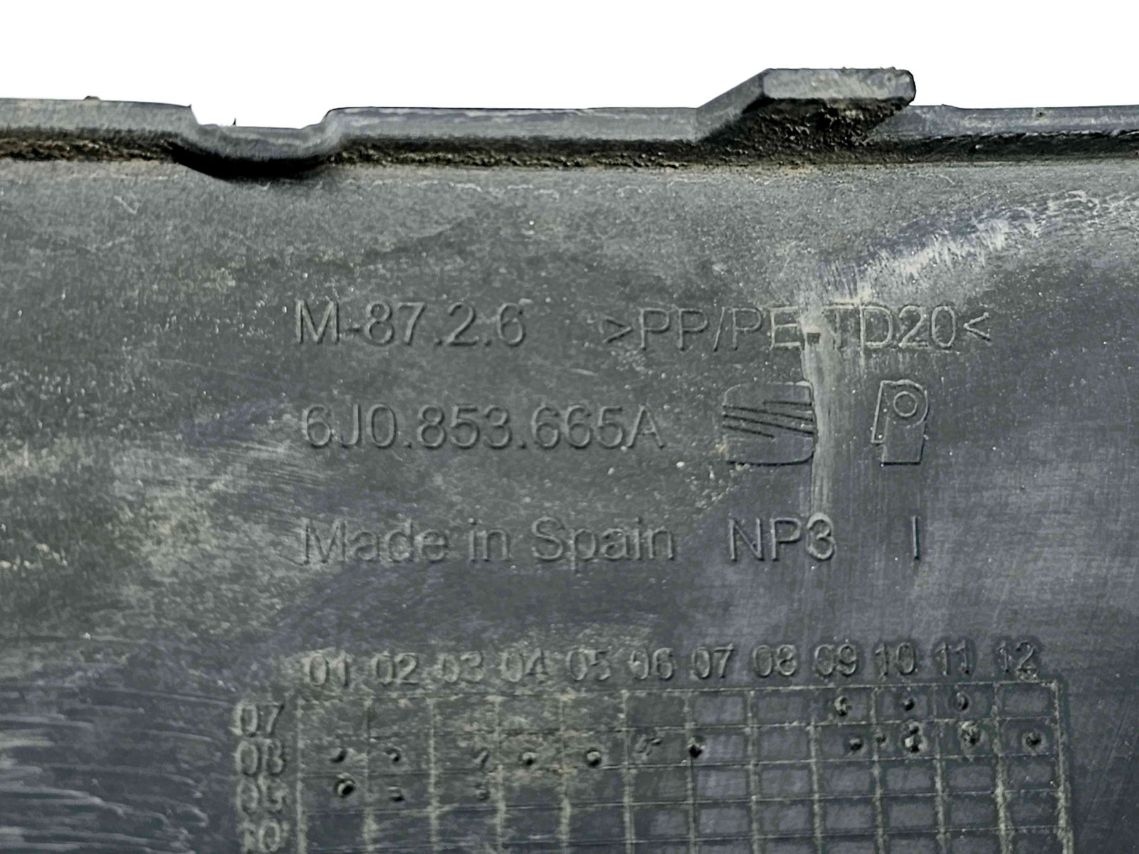 Grila proiector stanga Seat Ibiza 5 (6J5) [Fabr 2008-2017] 6J0853665A - imagine 3