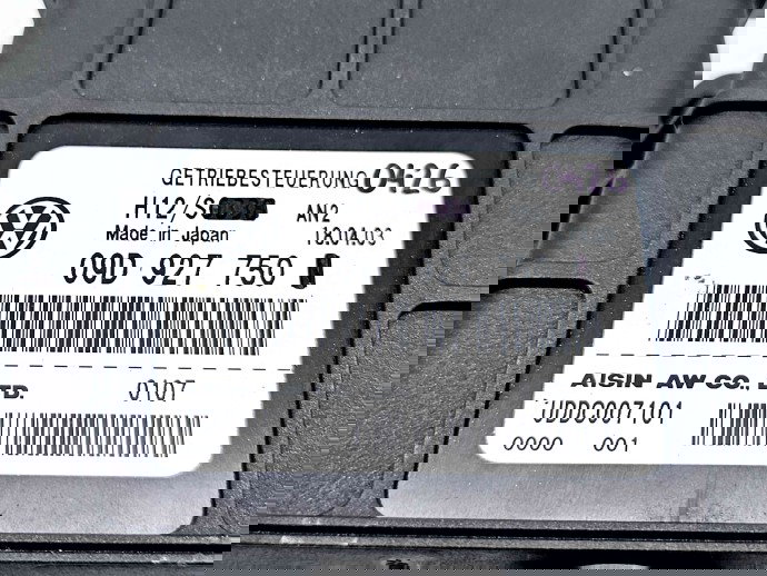 Calculator cutie viteze Volkswagen Touareg (7LA, 7L6) [Fabr 2003-2010] 09D927750 2.5 TDI BAC 128KW / 174CP