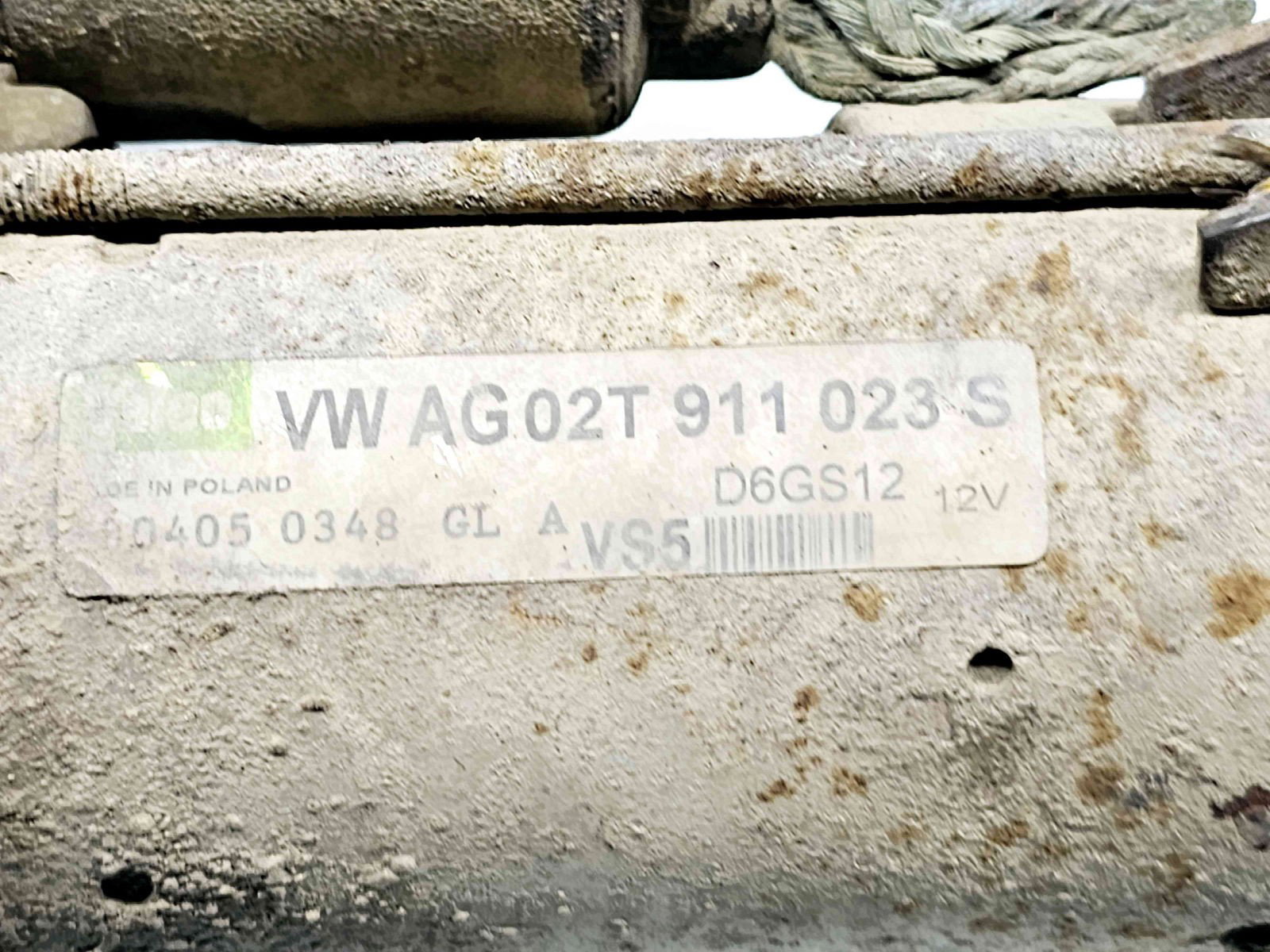 Electromotor 10 dinti Volkswagen Golf 5 (1K1) [Fabr 2004-2008] 02T911023S 1.2 Benz BME47KW / 64CP - imagine 4