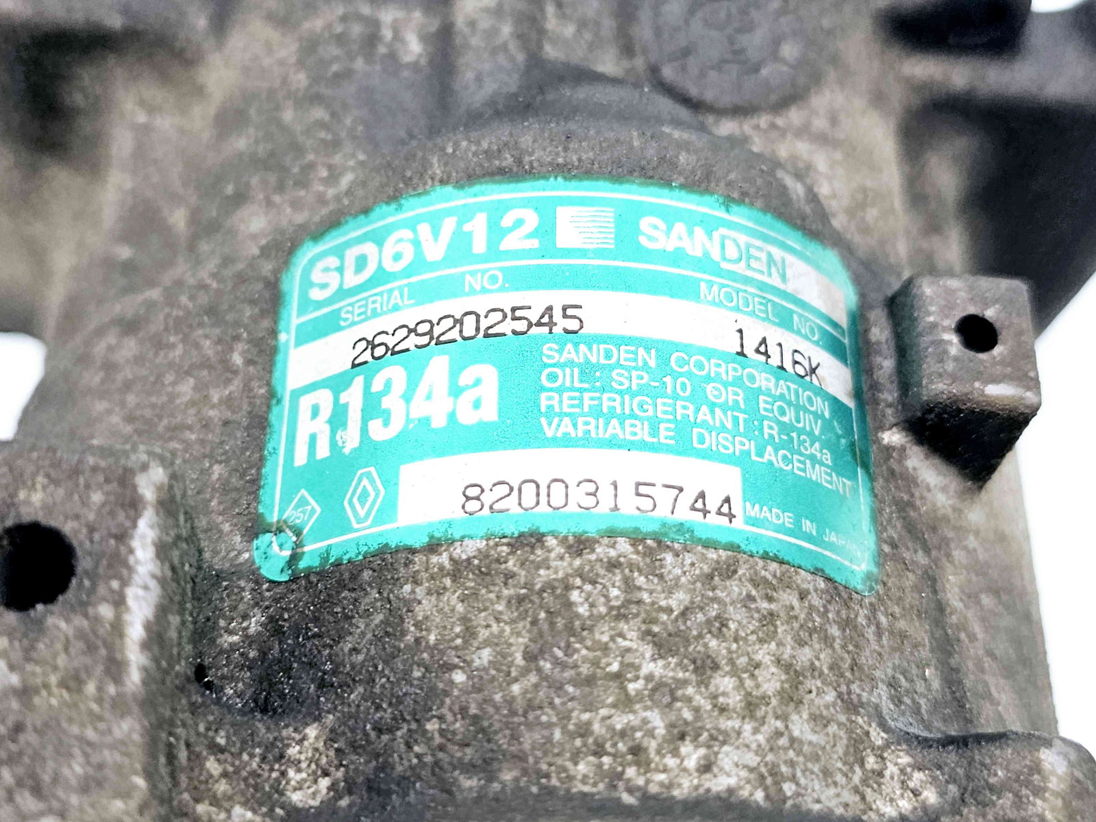 Compresor clima Renault Clio 2 / Symbol 1 [Fabr 1998-2008] 8200315744 1.5 DCI K9K706 60KW / 81CP - imagine 5