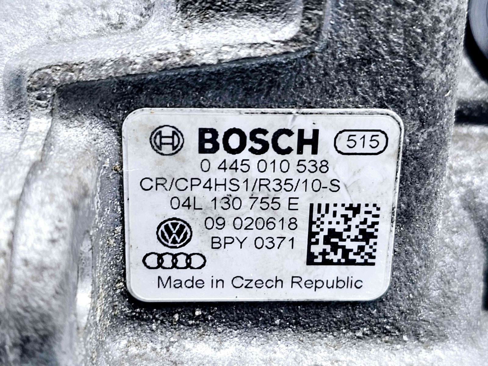 Pompa inalta presiune Volkswagen Caddy IV Van (SAA, SAH) [Fabr 2015-2024] 04L130755E n 0445010538 2.0 TDI DFSF 55KW / 75CP - imagine 3
