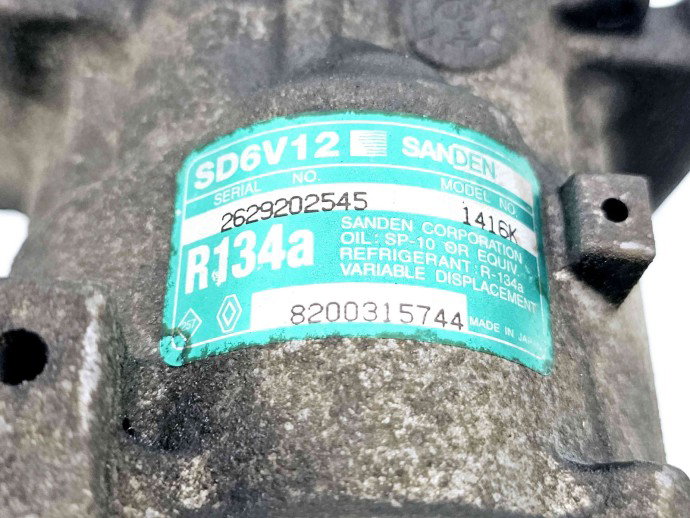 Compresor clima Renault Megane 2 [Fabr 2002-2008] 8200315744 1.5 DCI K9K706 60KW / 81CP