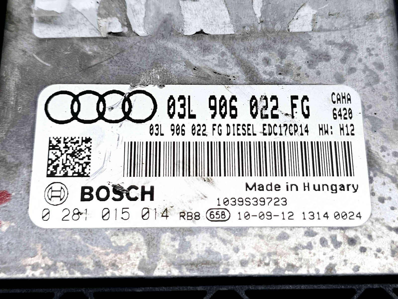Calculator motor ECU Audi A6 (4F2, C6) facelift [Fabr 2004-2010] 03L906022FG n 0281015014 2.0 TDI CAHA 125KW / 170CP - imagine 3