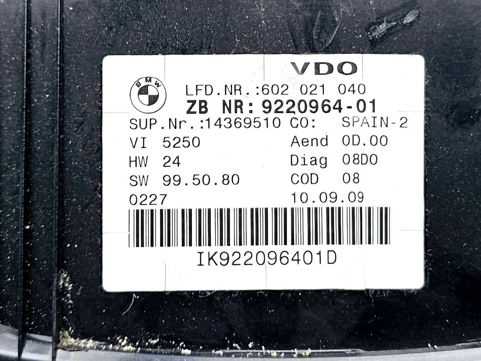 Ceas bord Bmw 3 Coupe (E92) [Fabr 2005-2011] 9220964 - imagine 3