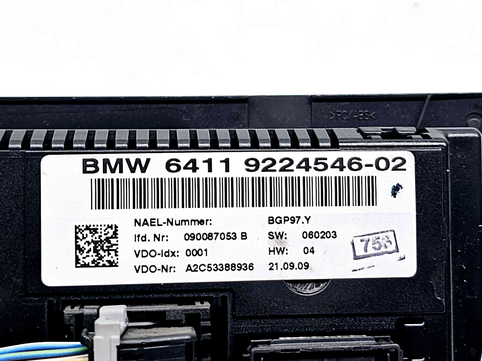 Panou comanda clima Bmw 3 Coupe (E92) [Fabr 2005-2011] 9224546 - imagine 3