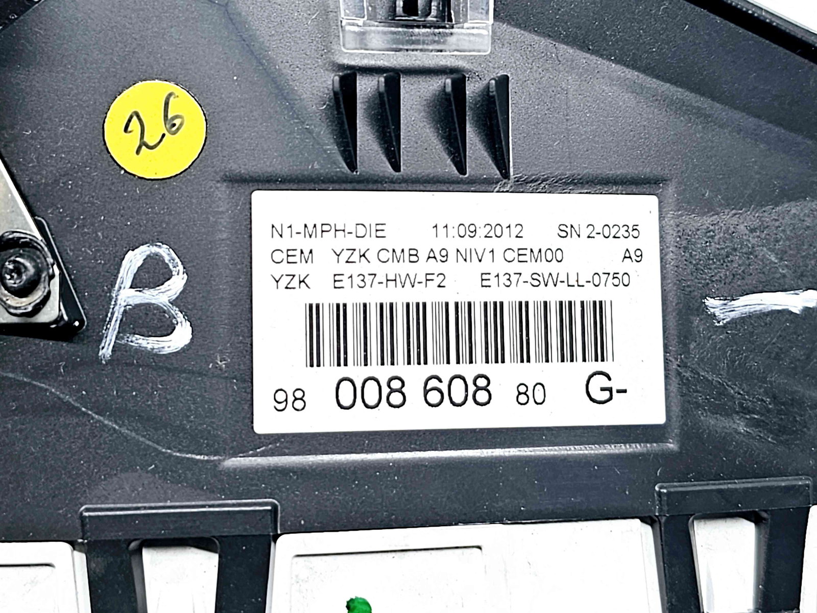 Ceas bord Peugeot 208 [Fabr 2012-2024] 9800860880 - imagine 4