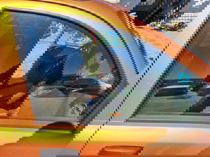 Geam usa dreapta fata Fiat Panda (169) [Fabr 2003-2012] OEM