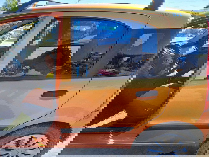 Usa stanga spate Fiat Panda (169) [Fabr 2003-2012] Portocaliu