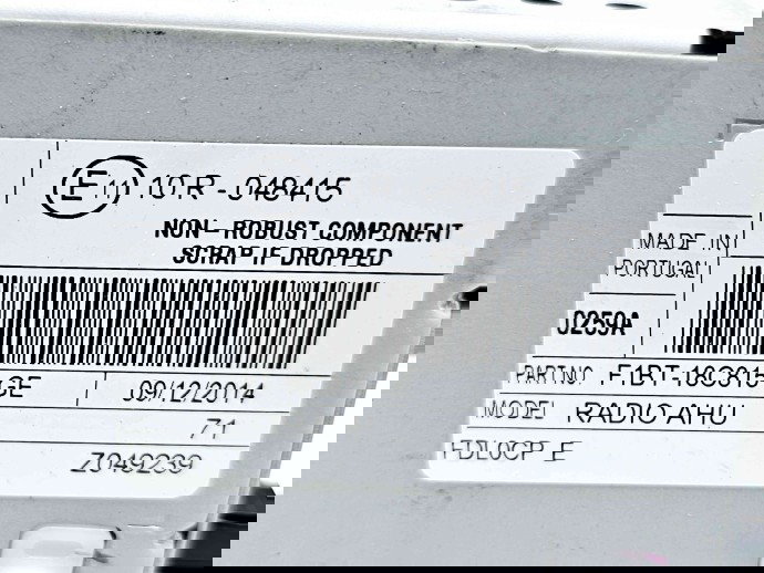  Radio CD Ford Transit Custom (TTF) [Fabr 2012-2016] F1BT-18C815-GE