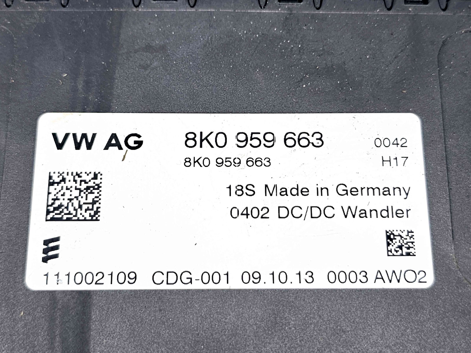 Modul stabilizator tensiune Audi A5 Sportback (8TA) [Fabr 2009-2015] 8K0959663 - imagine 3