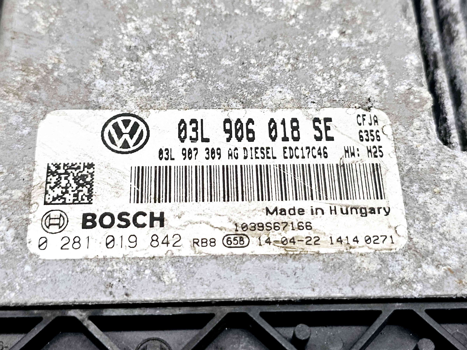Calculator motor ECU Skoda Yeti (5L) [Fabr 2009-2020] 03L906018SE n 0281019842 2.0 TDI CFJA 125KW / 170CP - imagine 3