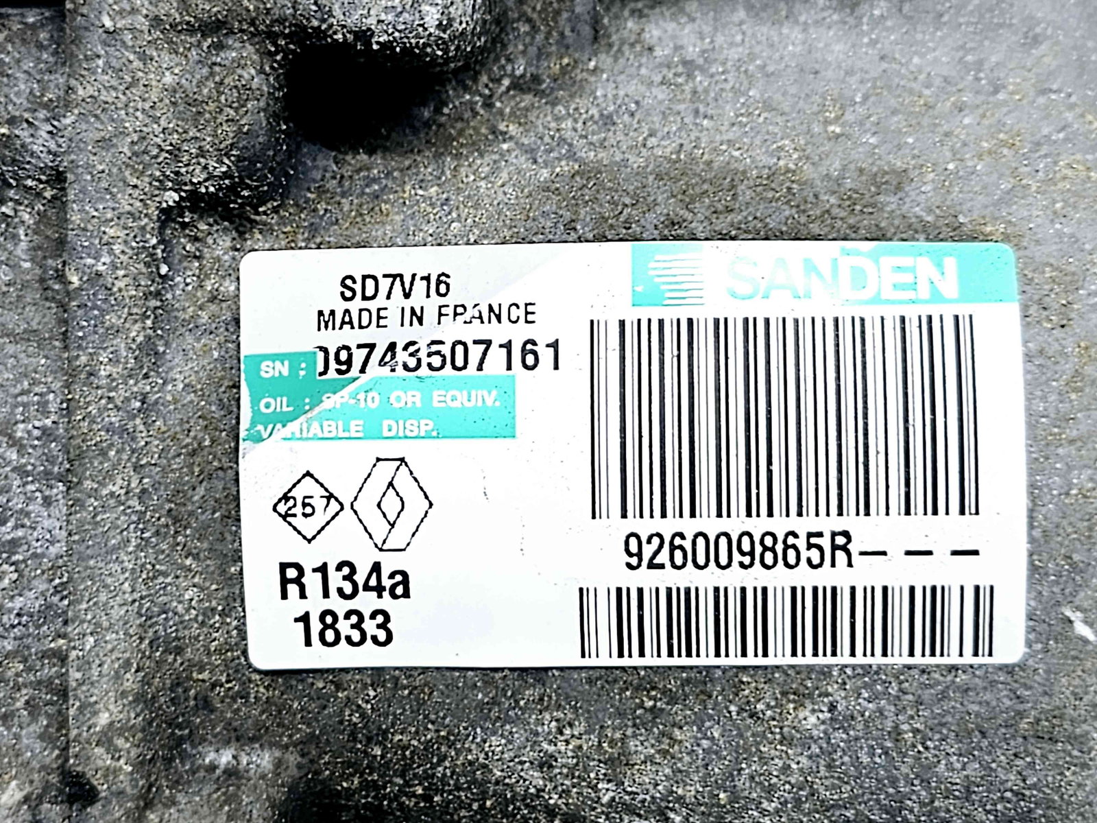 Compresor clima Nissan Qashqai [Fabr 2007-2014] 926009865R 1.5 DCI K9K LH2 81KW / 110CP - imagine 6