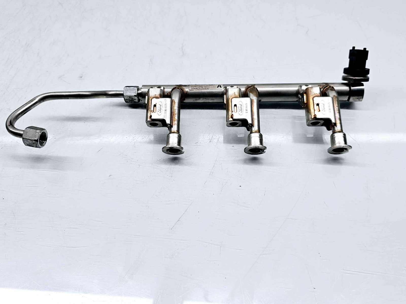 Rampa injectoare Ford Focus 3 Facelift [Fabr 2014-2019] DM5G-9H487-AA 1.0 B MDA ECO 88KW / 120CP - imagine 1