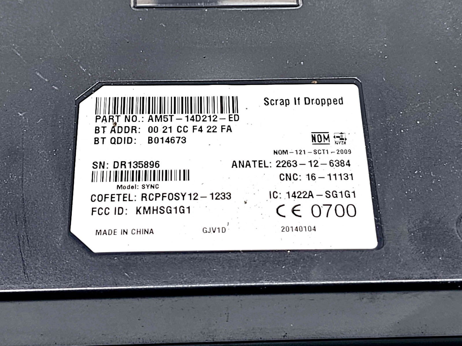 Modul bluetooth Ford Focus 3 [Fabr 2010-2018] AM5T-14D212-ED - imagine 3