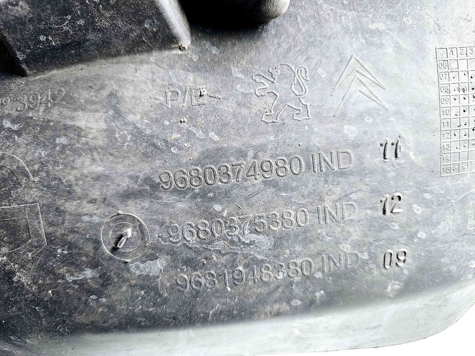 Carenaj roata stanga fata Peugeot 308 [Fabr 2007-2013] 9680374980 - imagine 3