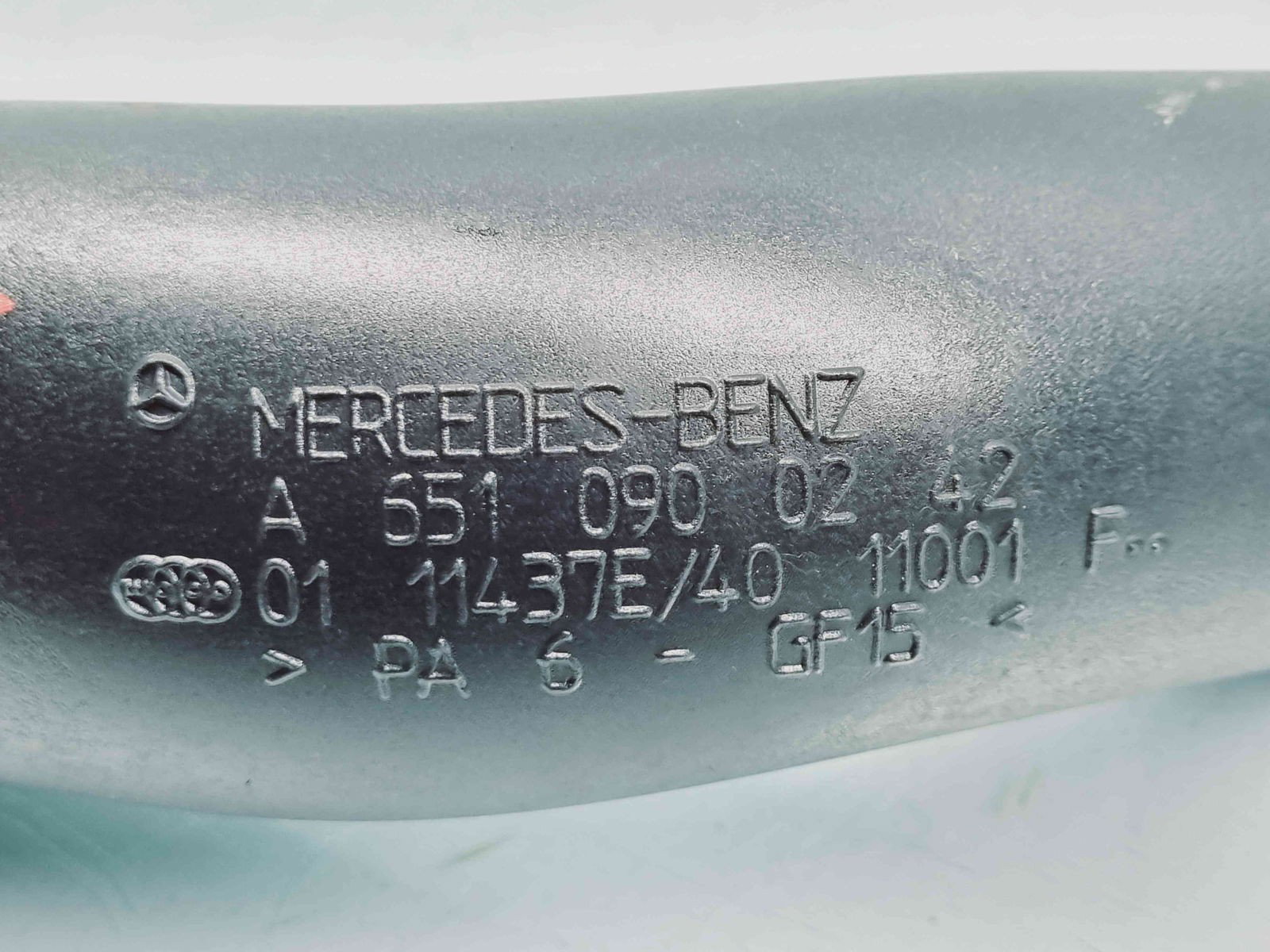 Tub intercooler Mercedes Clasa C (W204) [Fabr 2007-2014] A6510900242 2.2 CDI 651924 125KW / 170CP - imagine 2