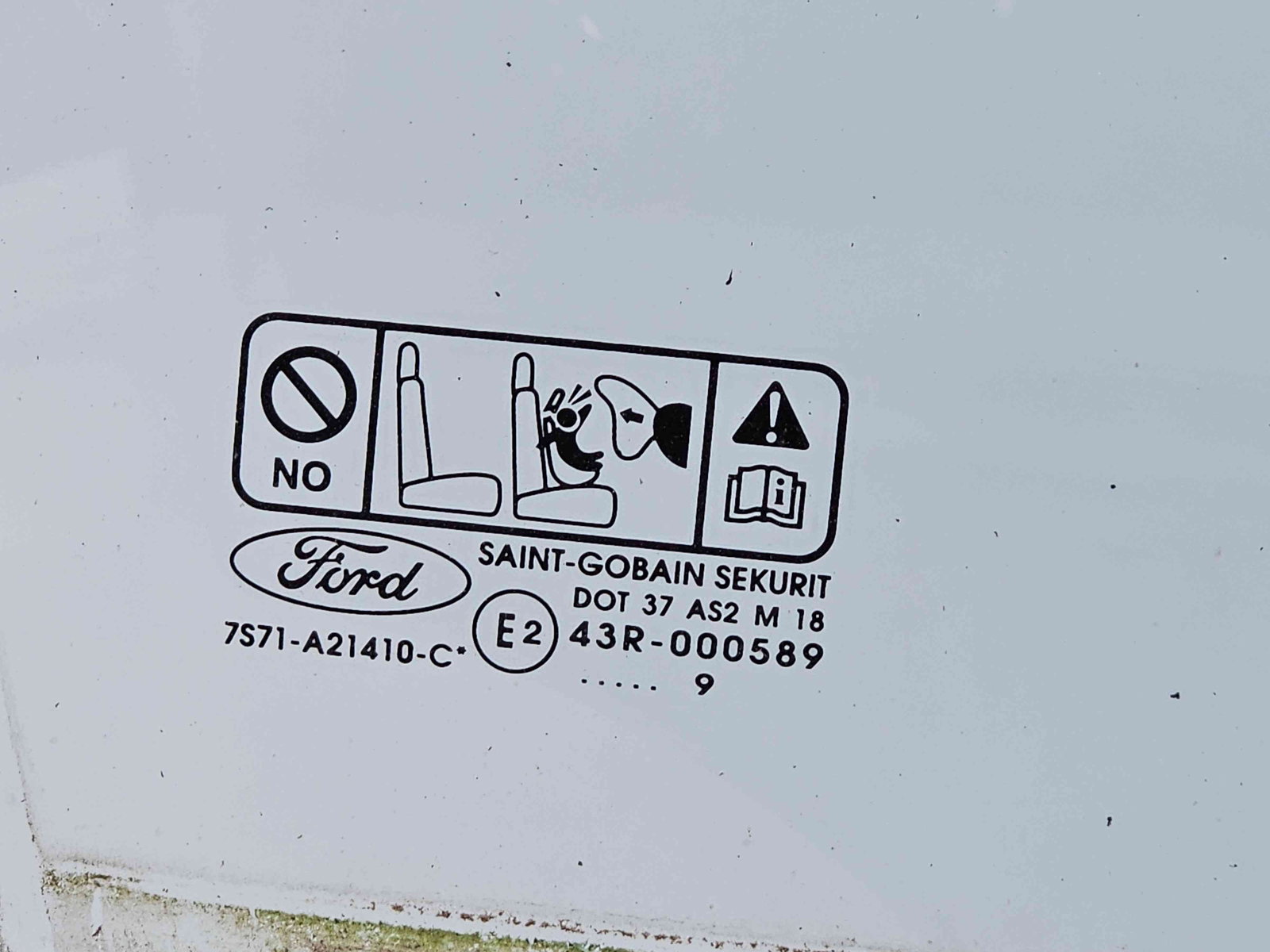 Geam usa dreapta fata Ford Mondeo 4 Turnier [Fabr 2007-2015] OEM - imagine 2