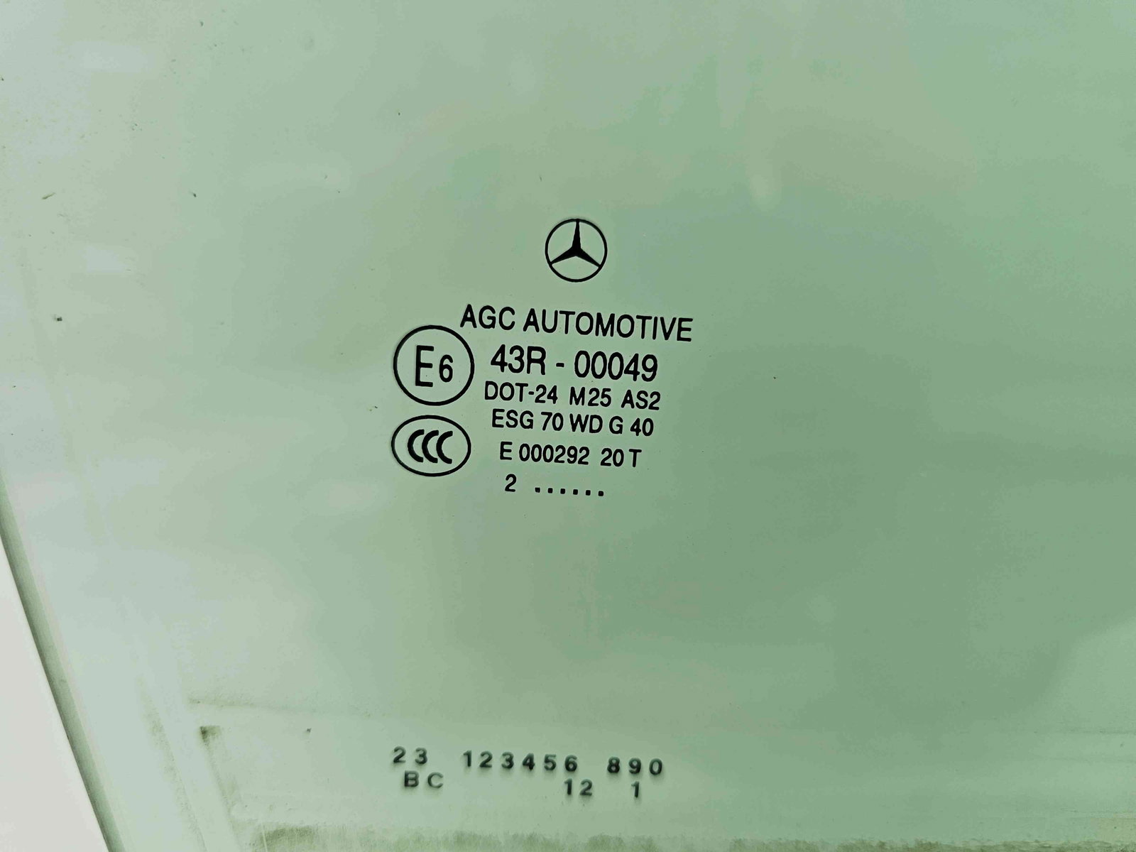 Geam usa dreapta fata Mercedes Clasa C Coupe (C204) Facelift AMG [Fabr 2011-2015] OEM - imagine 2