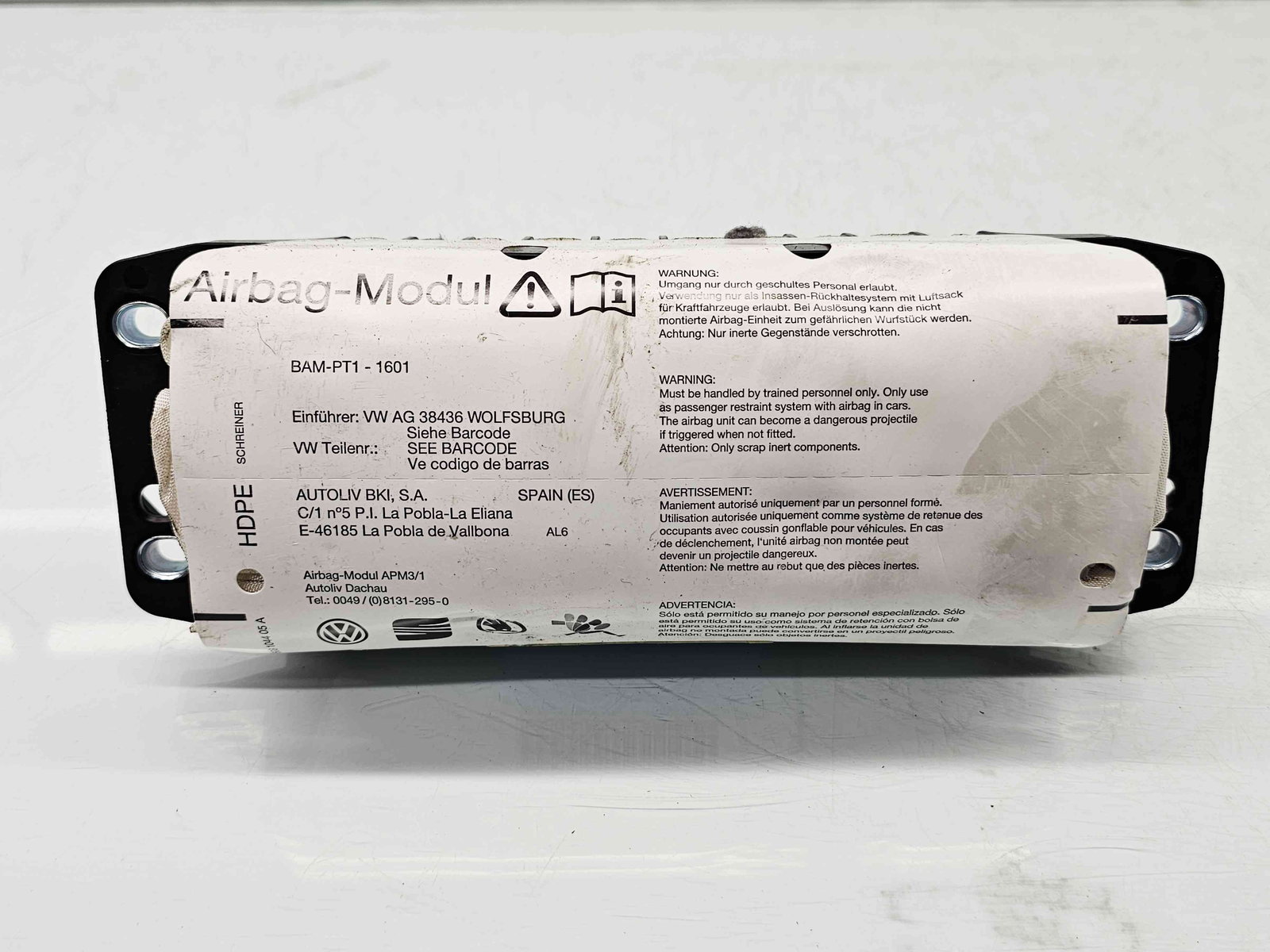 Airbag pasager Seat Leon (1P1) [Fabr 2005-2011] 1P0880204C - imagine 1