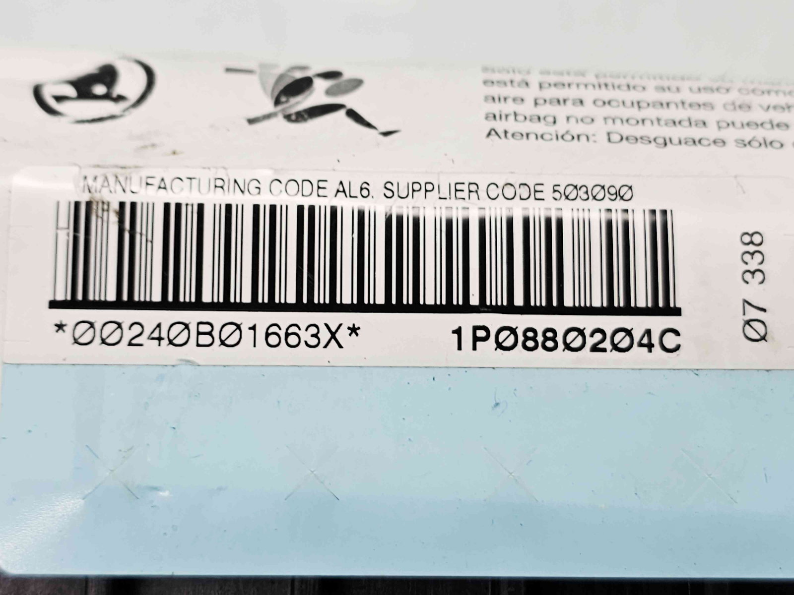 Airbag pasager Seat Leon (1P1) [Fabr 2005-2011] 1P0880204C - imagine 4