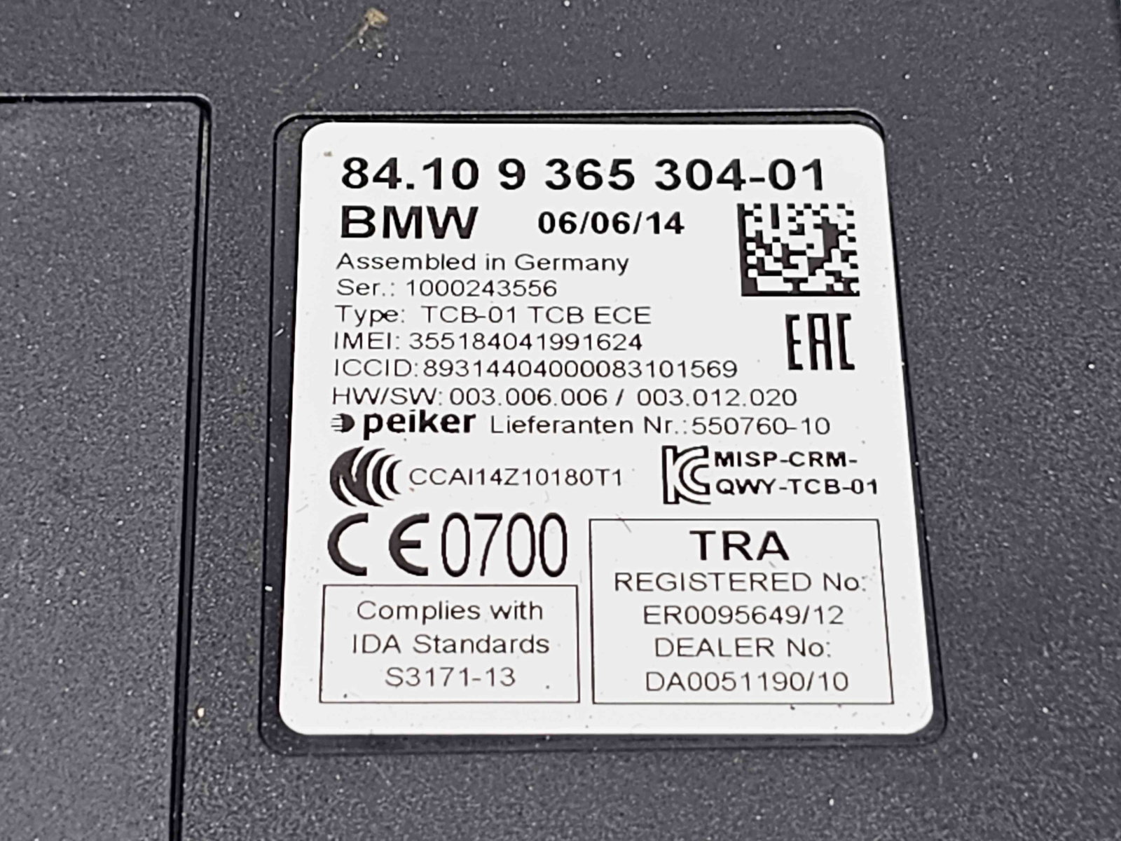 Modul bluetooth Bmw 1 (F20) [Fabr 2011-2017] 9365304 - imagine 2