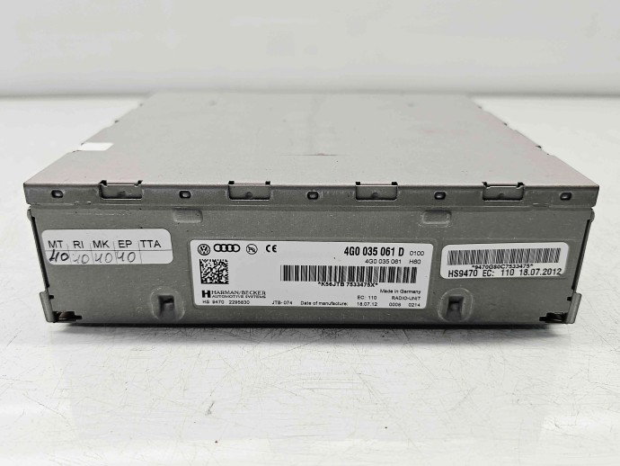  Unitate multimedia Audi A4 (8K2, B8.5) Facelift [Fabr 2008-2015] 4G0035061D