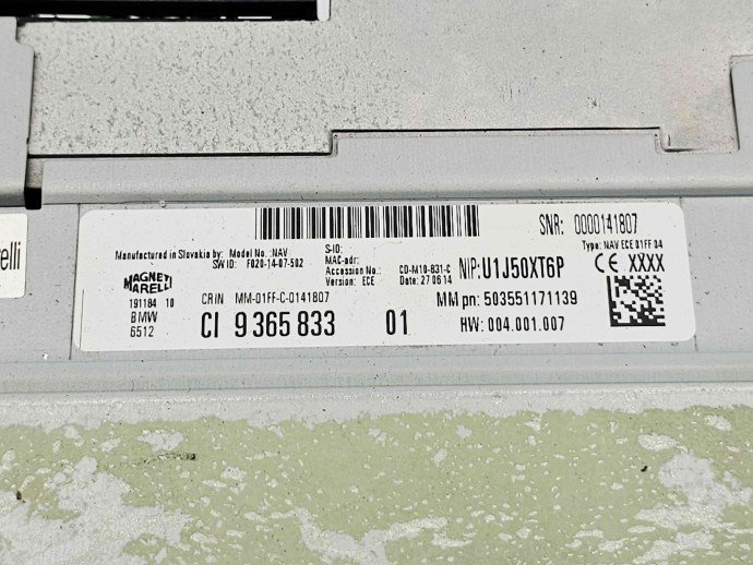  Unitate navigatie Bmw 1 (F20) [Fabr 2011-2017] 9365833