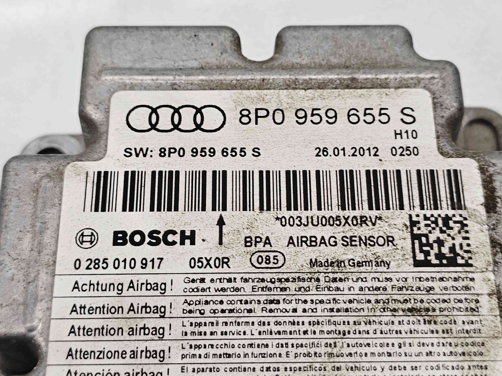 Calculator airbag Audi A3 Sportback (8PA) [Fabr 2004-2013] 8P0959655S 1.6 TDI CAYC 77KW / 105KW - imagine 2