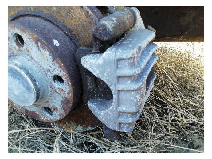 Etrier stanga spate Skoda Fabia 1 1.4 gri OEM 1999-2008