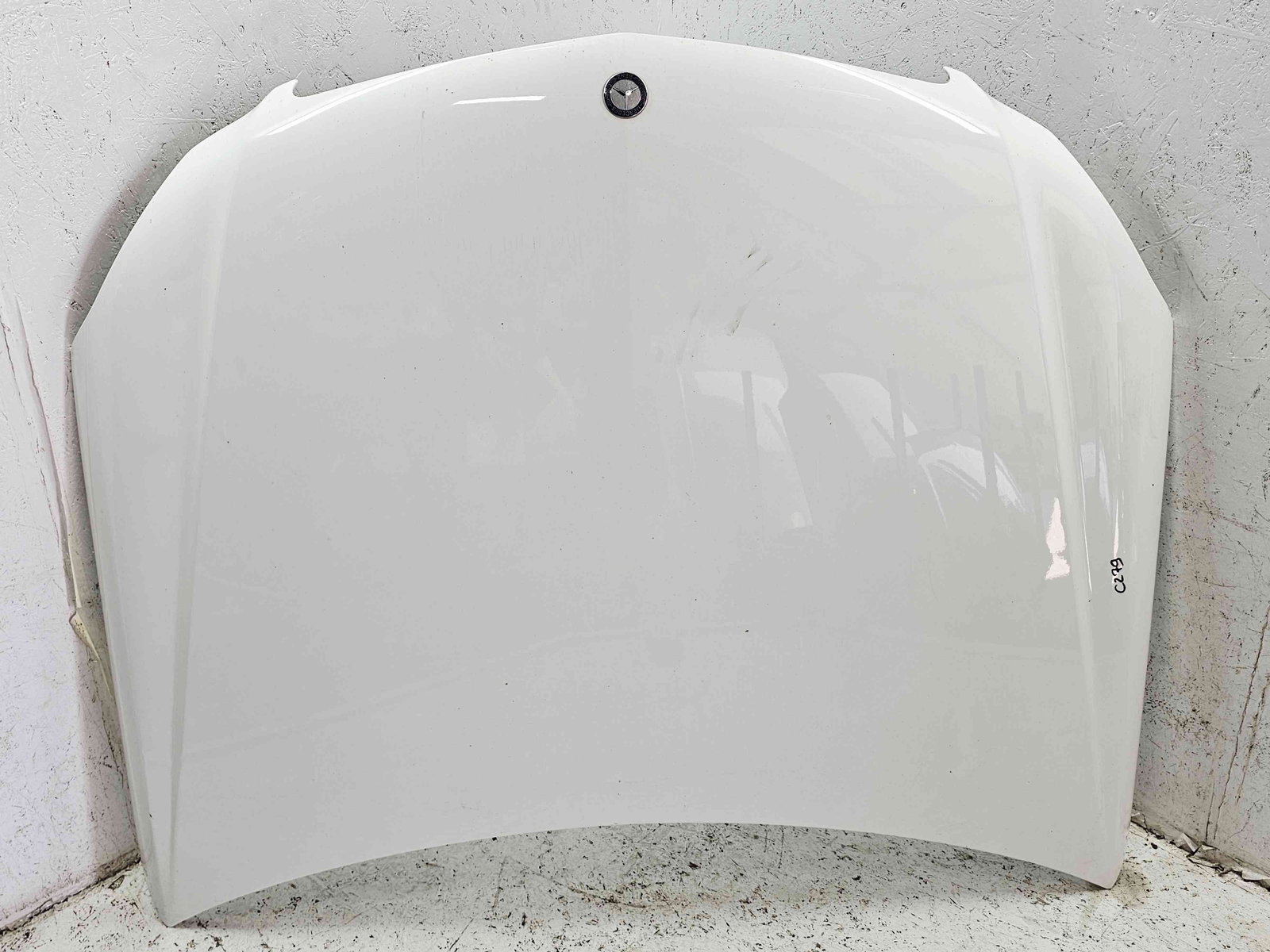 Capota motor Mercedes Clasa C Coupe (C204) Facelift AMG [Fabr 2011-2015] 149 Alb Polar - imagine 1