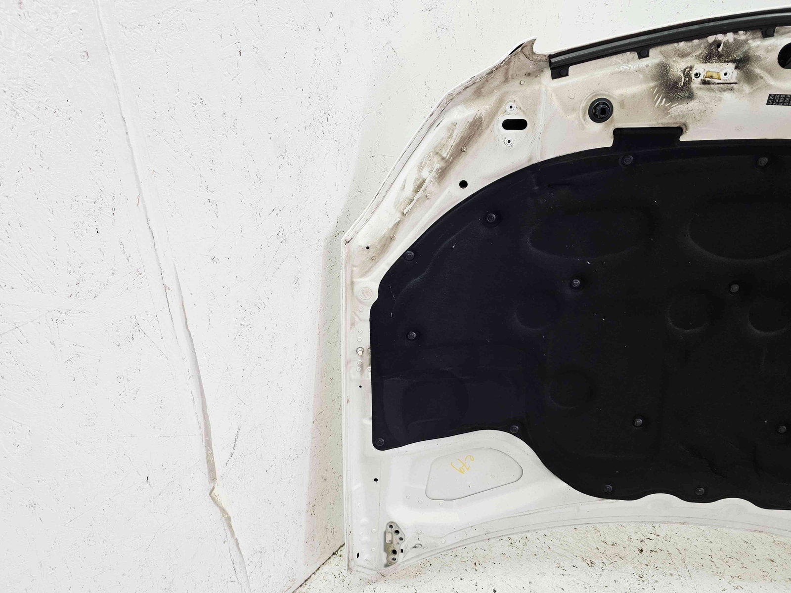 Capota motor Mercedes Clasa C Coupe (C204) Facelift AMG [Fabr 2011-2015] 149 Alb Polar - imagine 6