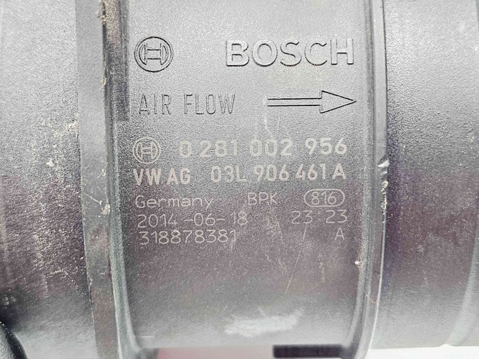 Debitmetru aer Audi A4 (8K2, B8.5) Facelift [Fabr 2008-2015] 03L906461A 2.0 TDI CJCA 105KW / 143CP