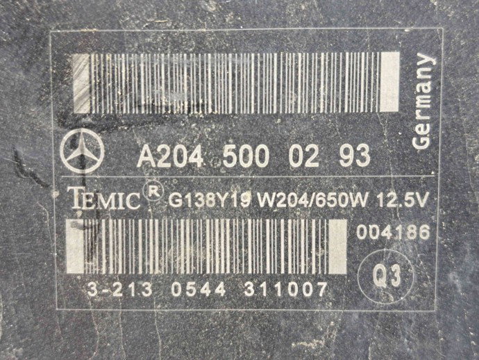 Electroventilator Mercedes Clasa C (W204) [Fabr 2007-2014] A2045400788 3.0 CDI 642830   