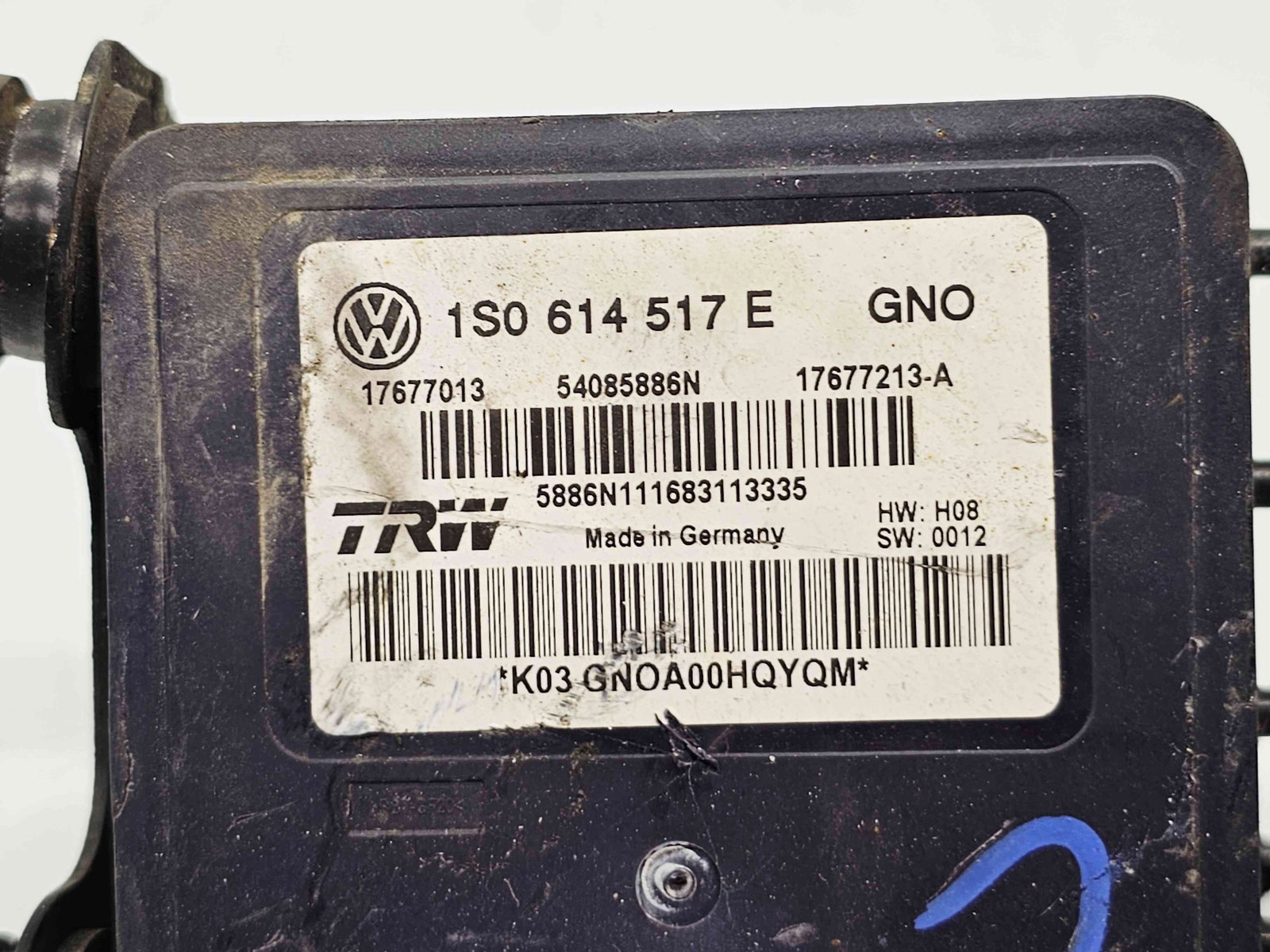 Pompa ABS Volkswagen UP [Fabr 2011-2019] 1S0614517E 1.0 Benz CHYB 55KW / 75CP - imagine 2