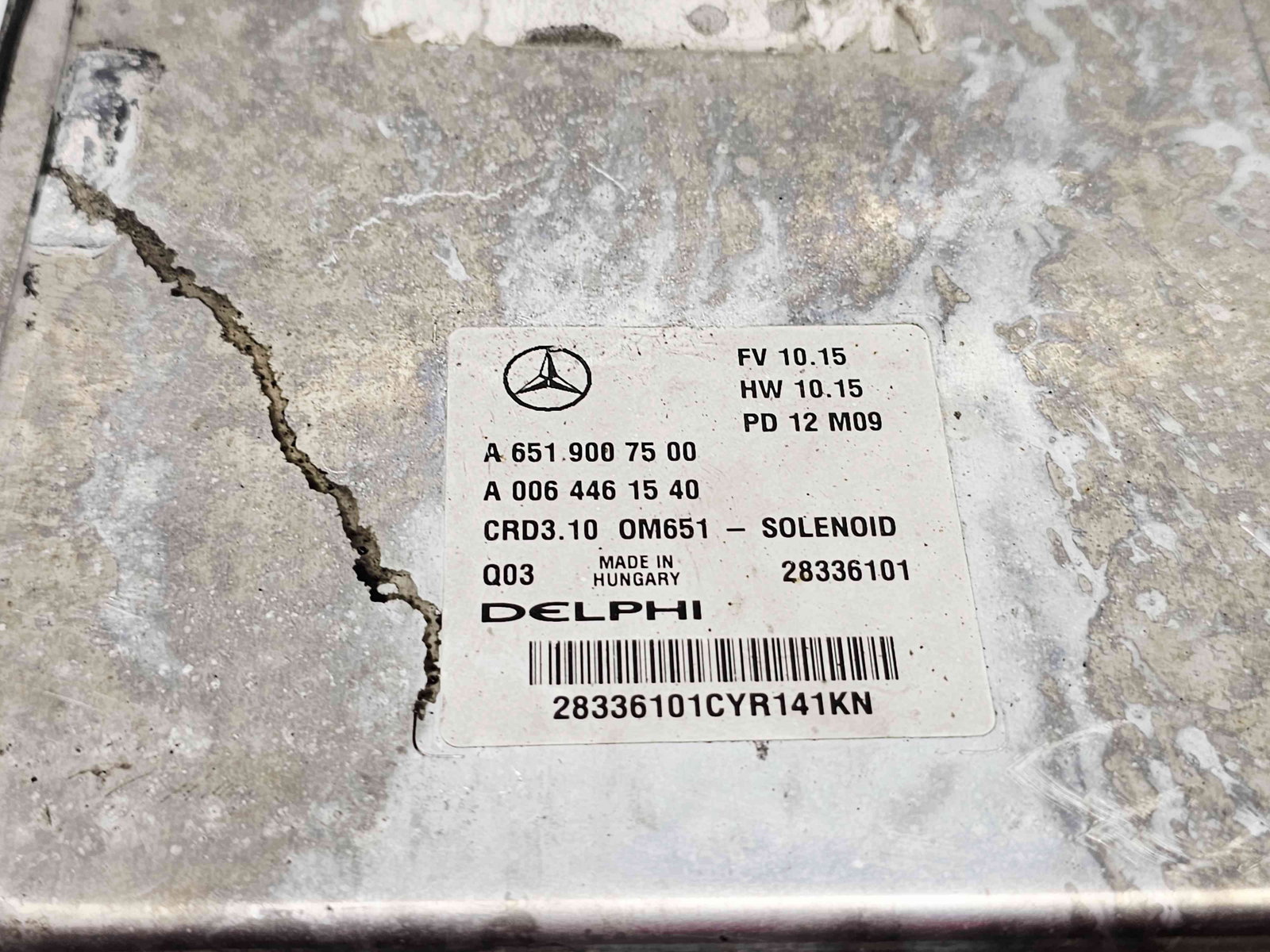 Calculator motor ECU Mercedes Clasa C Coupe (C204) Facelift AMG [Fabr 2011-2015] A6519007500 2.2 CDI 651911 125KW / 170CP - imagine 3