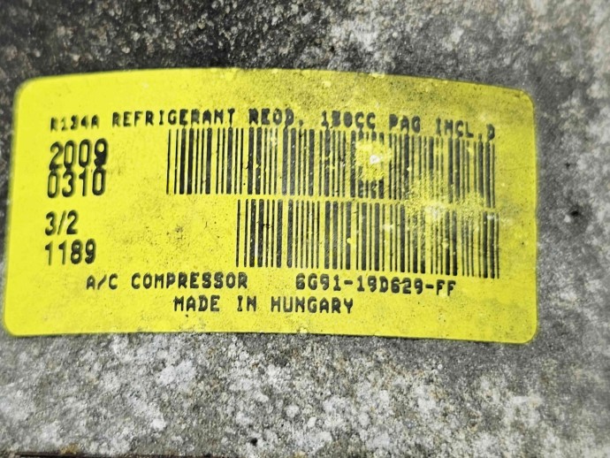 Compresor clima Ford Mondeo 4 Turnier [Fabr 2007-2015] 6G91-19D629-FF 2.2 TDCI Q4BA 128KW / 175CP