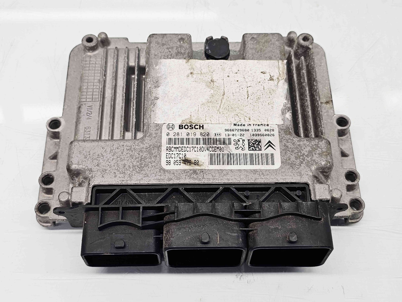 Calculator motor ECU Peugeot 208 [Fabr 2012-2024] 9666729680 1.4 HDI 8HR 50KW / 68CP - imagine 1