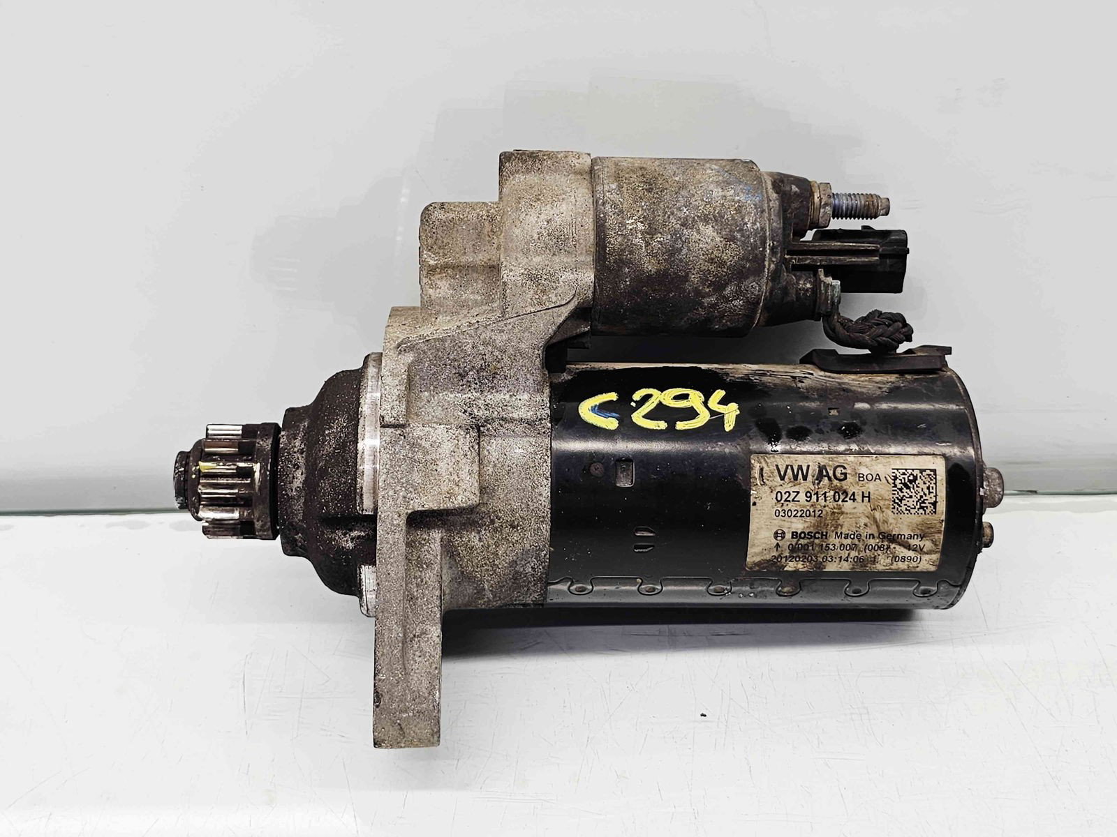 Electromotor 13 dinti Volkswagen Golf 6 (5K1) [Fabr 2009-2013] 02Z911024H 1.6 TDI CAYC77KW / 105KW