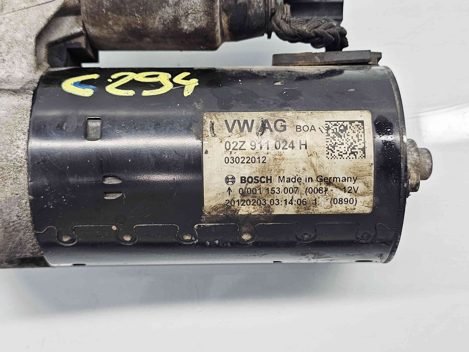 Electromotor 13 dinti Volkswagen Golf 6 (5K1) [Fabr 2009-2013] 02Z911024H 1.6 TDI CAYC77KW / 105KW - imagine 2