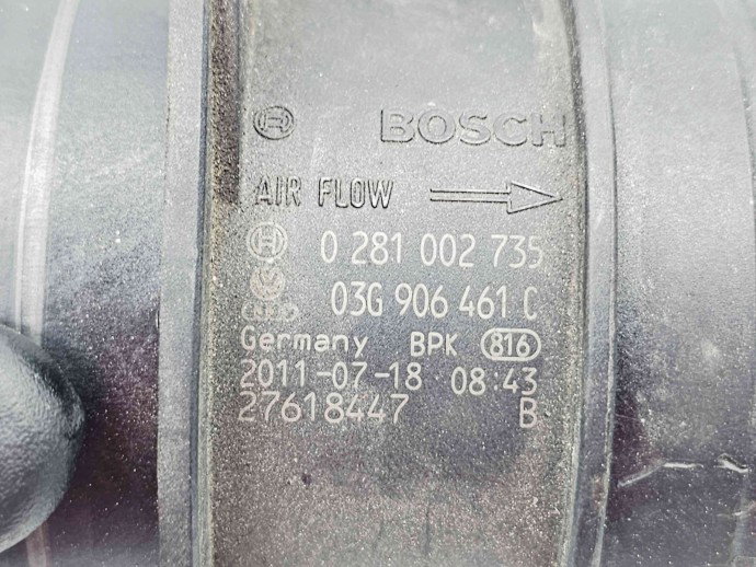 Debitmetru aer  Volkswagen Golf 6 (5K1) [Fabr 2009-2013] 03G906461C 2.0 TDI CAGA 105KW / 143CP