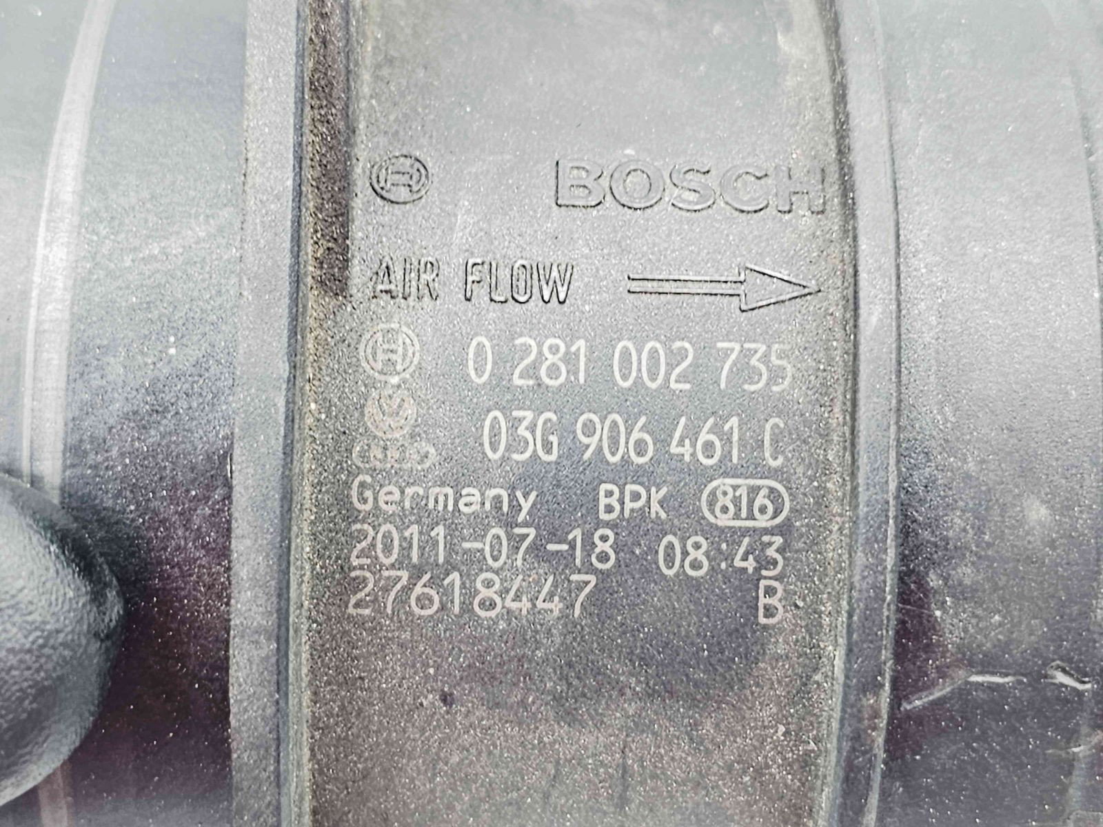 Debitmetru aer Volkswagen Golf 6 (5K1) [Fabr 2009-2013] 03G906461C 2.0 TDI CAGA 105KW / 143CP - imagine 2