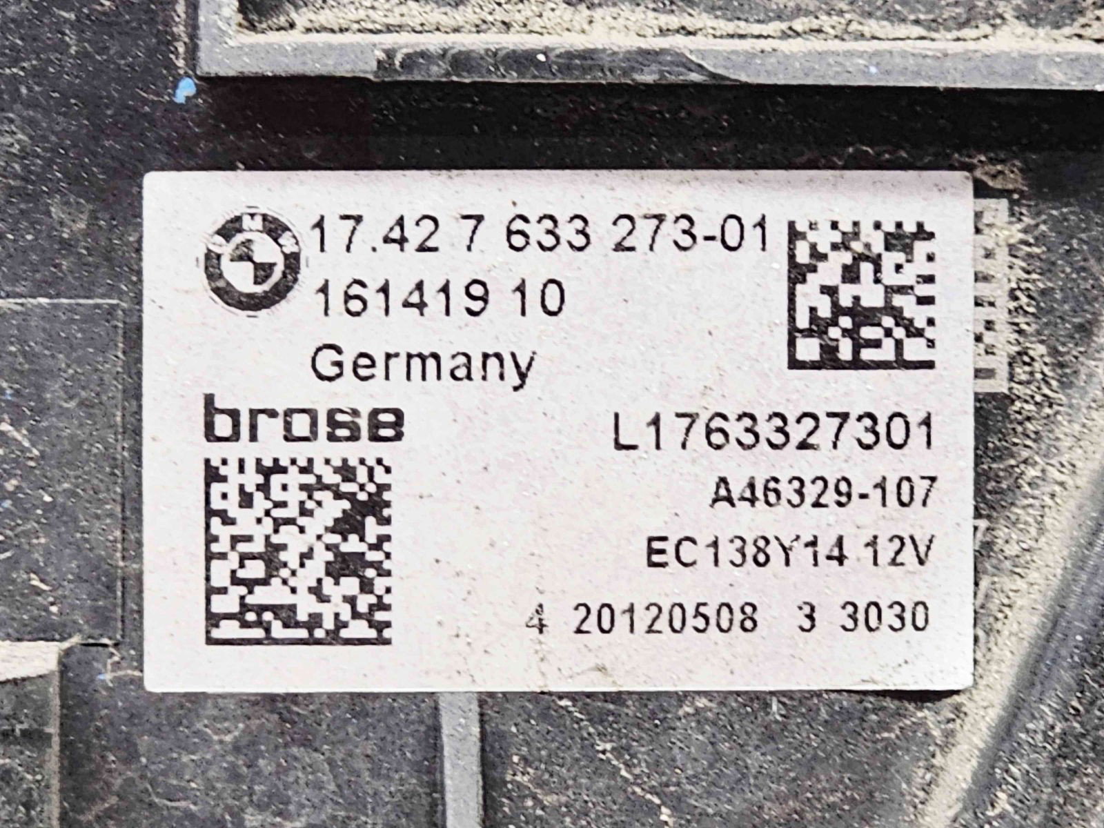 Electroventilator Bmw 7 (F01, F02) [Fabr 2008-2015] 7633273 2.0 N47D20 135KW / 184CP - imagine 4