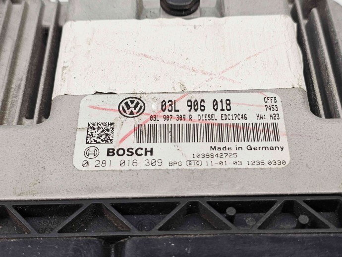 Calculator motor ECU  Volkswagen Tiguan (5N) [Fabr 2007-2016] 03L906018 | 0281016309 2.0 TDI CFFB 103KW / 140CP