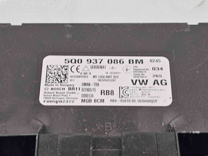  Modul confort  Volkswagen Golf 7 (5G) [Fabr 2014-prezent] 5Q0937086BM
