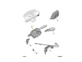 Bloc manete cu spirala volan PEUGEOT 207 (WA) [Fabr 2006-2012] 96605595XT 1.6 HDI 9HZ 80KW / 109CP